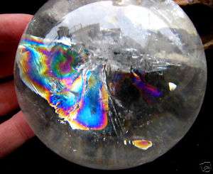 RAREST Russian Lemurian Quartz Rock Crystal Sphere  