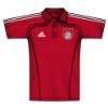 Adidas FC Bayern München Training Polo rot 2010 2011 Farbe: rot/weiß 