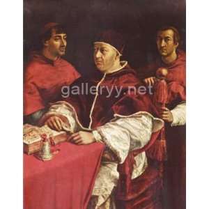 Raffael Porträt des Papstes Leo X. mit den Kardinälen Giulio de 