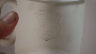 Unique Rare Police Mug Cup Ceramic Mold Form  