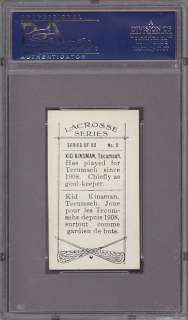1912 C61 Lacrosse B&W #5 Kid Kinsman PSA 6 pop 3  