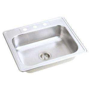   25x22x7 4 Hole Single Bowl Kitchen Sink HD114625 