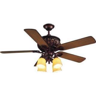 Home Depot   52 In. Ponte Vecchio Weathered Bronze Finish Ceiling Fan 