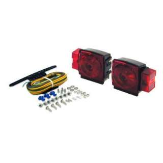 Trailer Lamp Kit 5 1/4 in. Stop/Tail/Turn Submersible Square Lights 