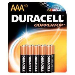 Duracell CopperTop Alkaline AAA Batteries (10 Pack) MN24B10ZTSS at The 