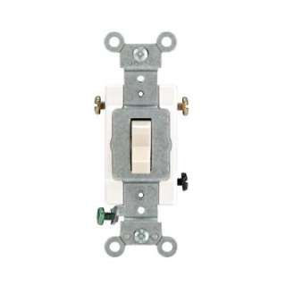 Leviton 15/20 Amp 3 Way Light Almond Industrial Toggle Switch R56 