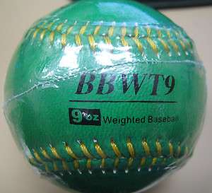Nine Oz Ounce Weighted Heavy Strength Training Aid Pitching Throwing 