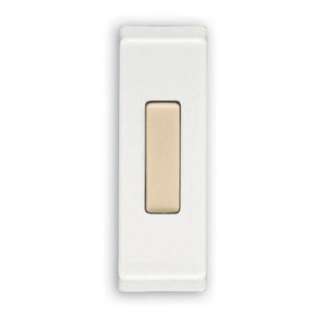 Heath Zenith Wireless Battery Operated White Push Button SL 6290 A at 