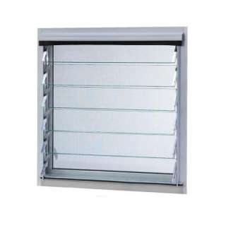 TAFCO WINDOWS Aluminum Jalousie Utility Louver Window, 12 in. x 18 in 