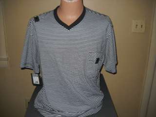 32 NEW Men X Large XL Black Stripe Casual T Shirt  