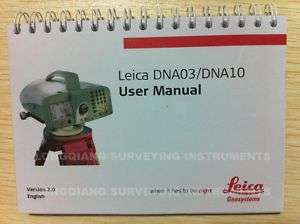 Free intl ship Leica DNA03/DNA10 English User manual  