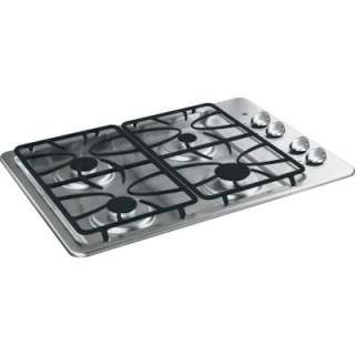 GE 30 in. Built In Gas Cooktop in Stainless Steel JGP329SETSS at The 