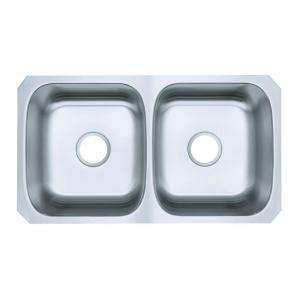   Stainless Steel 31 1/2 in. x 17 3/4 in.x8 in. Double Bowl Kitchen Sink