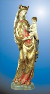 Maria mit Kind Madonna Holz 50 cm Antikist.  