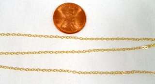 50 Feet 14K GOLD Filled Cable CHAIN 1.5mm BULK gf g.f.  