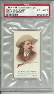   Allen & Ginter Rifle Shooter Hon. W.F. Cody Buffalo Bill PSA 6  