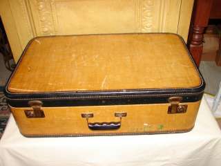 Vtg/Antique Large Suitcase Train Travel Case  