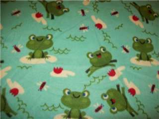   Warm Infant Toddler Throw Lap Aqua Happy Monkey Fleece Blanket  
