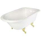 Elizabethan Classics 54 in. Roll Top Tub with Polished Chrome Feet