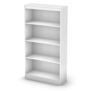 South Shore Furniture Freeport Pure White 4 Shelf Bookcase 7250767C at 