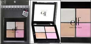 elf #3050 Shimmer Palette Illuminate Eyes Lips Face for Healthy Glow 