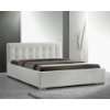 Design Bond Lederbett Leder Bett Doppelbett Polsterbett in weiß 