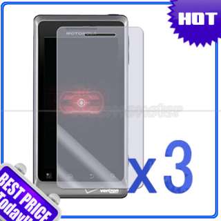 3X Clear LCD Screen Protector 4 Motorola DROID 2 Global  