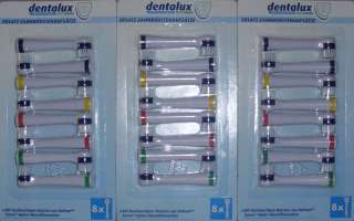 24 Dentalux Ersatz Bürstenaufsätze Zahnbürste NEU  