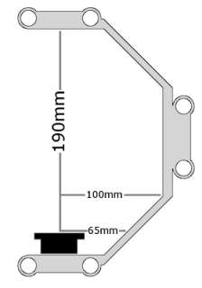   23cm / 9 Zoll Kamerakäfig/Camera Cage mit Stativadapter (EQ476