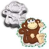  WILTON   Kuchenbackform Monkey / Affe für Kindergeburtstag 