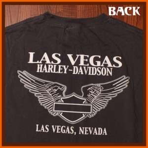 Harley Davidson Las Vegas Motorcycle Biker T Shirt XL  