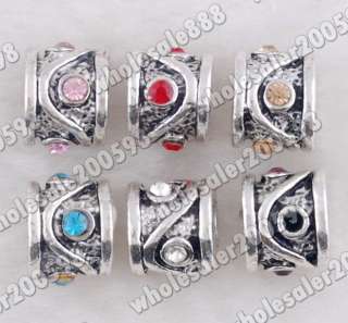   288pcs tibet silver rhinestone spacer beads 4 5mm hole10d4 457 600