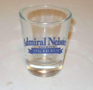 ADMIRAL NELSON SPICED RUM SHOT GLASS NEW NEVER USED  