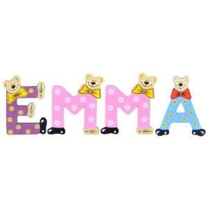 Playshoes Kinder Holz Buchstaben Namen Set EMMA  Spielzeug