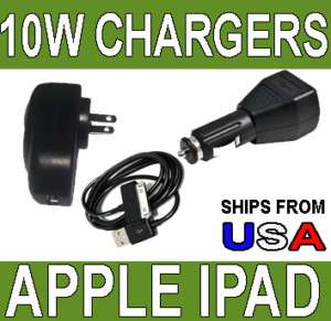 New 10W 2A USB Wall Car Power Charger for Apple iPad 2  