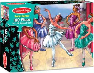 Melissa & Doug 100 Piece Ballet Recital Cardboard Jigsaw   Free 