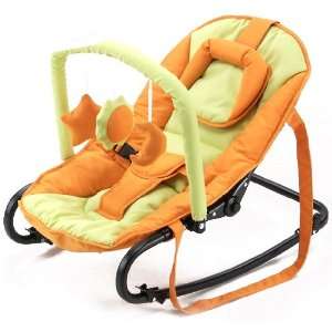 Komfort Baby Wippe Babywippe mit Spielbogen orange  Baby