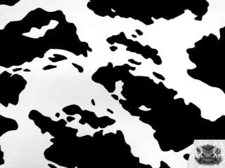 COW PRINT VINYL BLACK BESSIE FABRIC UPHOLSTERY FAUXLEAT  