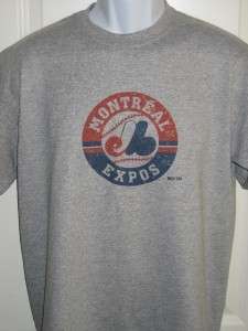 Montreal EXPOS 1990s Throwback Logo T Shirt Large  