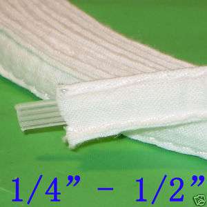 25yds cotton Covered Polyester Boning White 1/4   1/2  