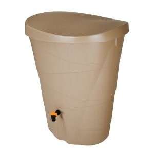 FISKARS 5996 HOLDEN 48 GALLON RAIN WATER BARREL CONTAINER WITH LID AND 
