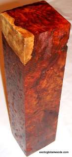 Amboyna Burl Woodturning Blank Shipped Free 11.5x2.75x2.37 Wood for 