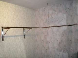 Edelstahl Garderobenstange für Wandschrank oder Laden  
