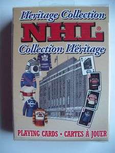 NHL HERITAGE PLAYING CARDS ORIGINAL SIX TEAM JERSEYS 99  