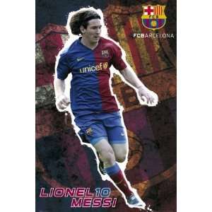   43441 Fußball   FC Barcelona, Lionel Messi 08/09 Poster (91 x 61 cm