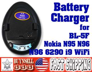 Battery Charger 4 Nokia BL 5F N95 N96 i9 WiFi US Seller  