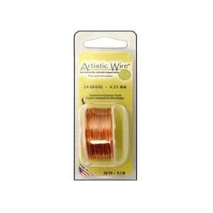  Artistic Wire 24Ga Copper Natural 10yd (4 Pack) Pet 