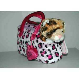  Aurora Fancy Pals Stuffed Plush Pet Leopard Print Carrier 