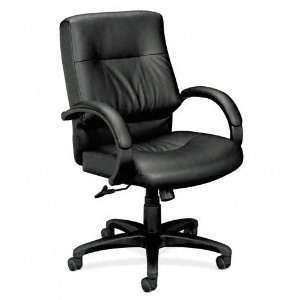  Basyx : VL690 Series Managerial Mid Back Leather Chair 