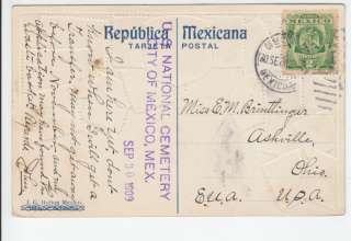  Zieher Series Old Postcard Stamps Used Tied Cancel City 1909  